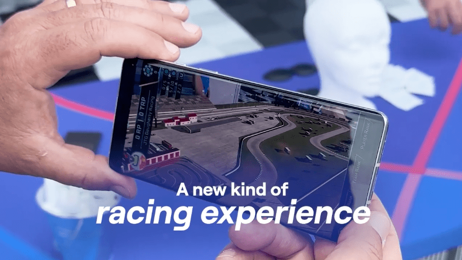 Augmented store reality racing