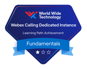 Webex Calling Dedicated Instance Learning Path