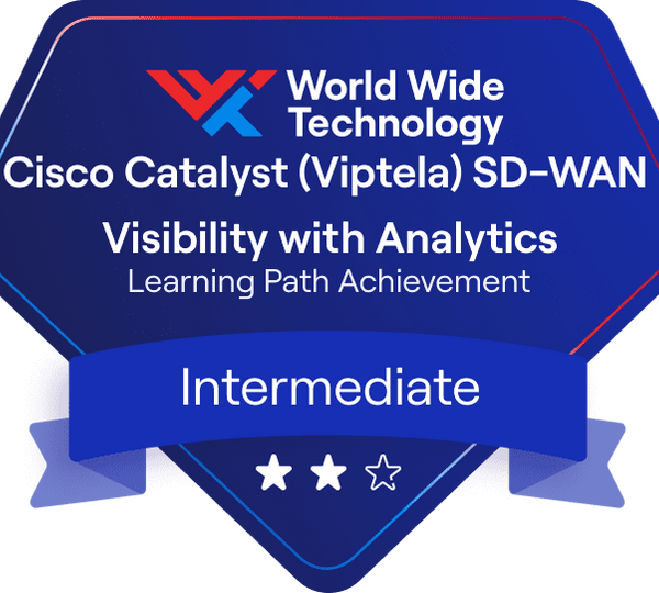 Cisco Catalyst (Viptela) SD-WAN Visibility with Analytics Learning Path